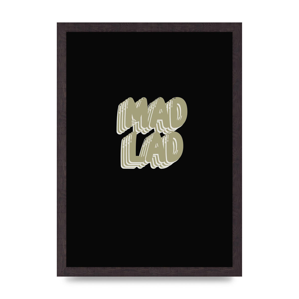 Mad Lad Bubble" Wall Art - A3 framed