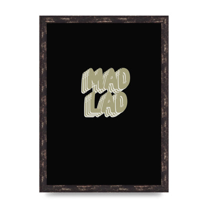 Mad Lad Bubble" Wall Art - A3 framed