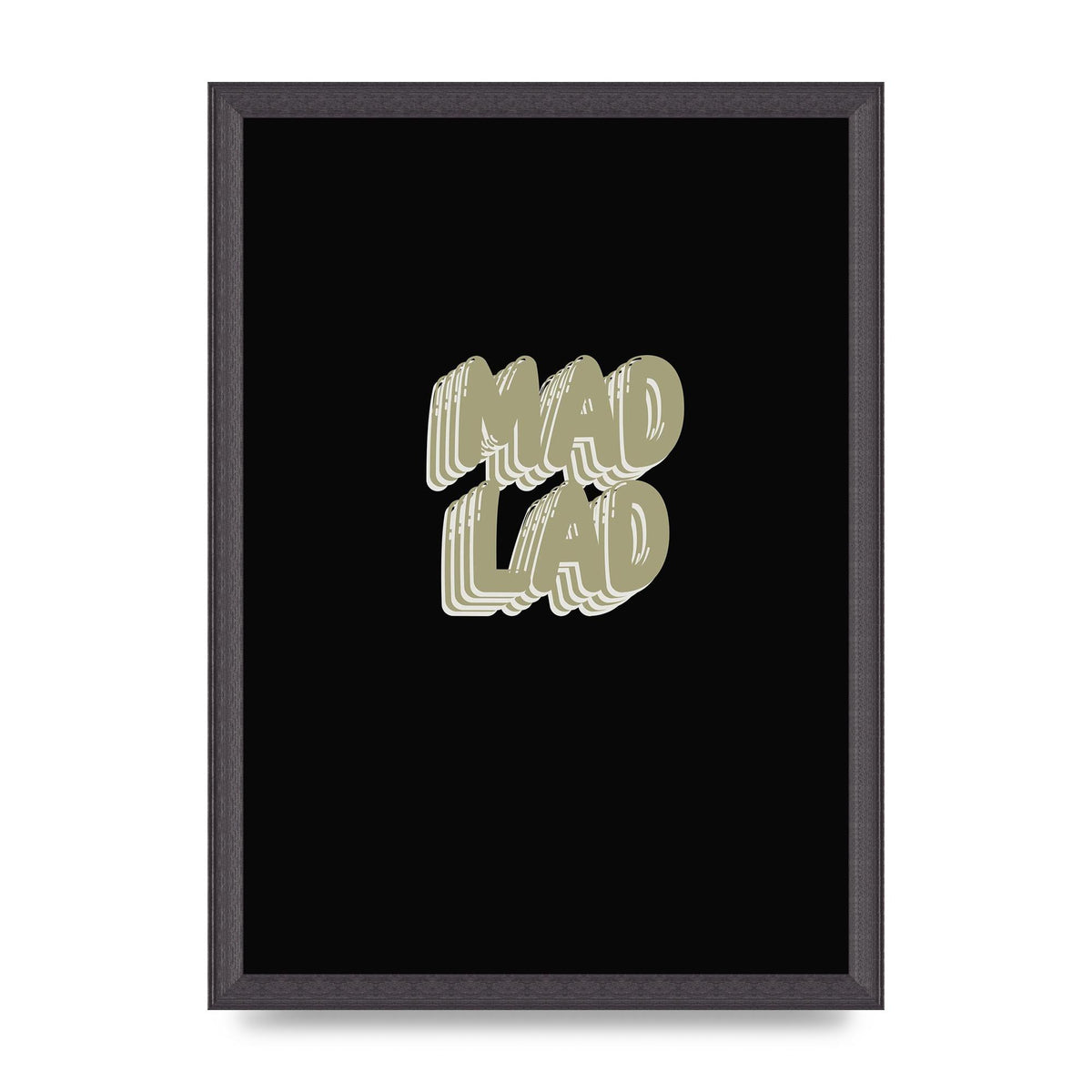 Mad Lad Bubble" Wall Art - A3 framed