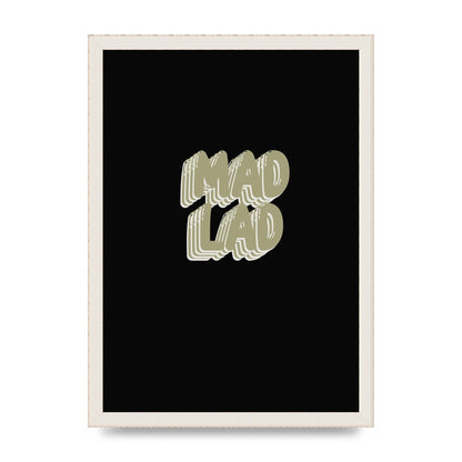 Mad Lad Bubble" Wall Art - A3 framed