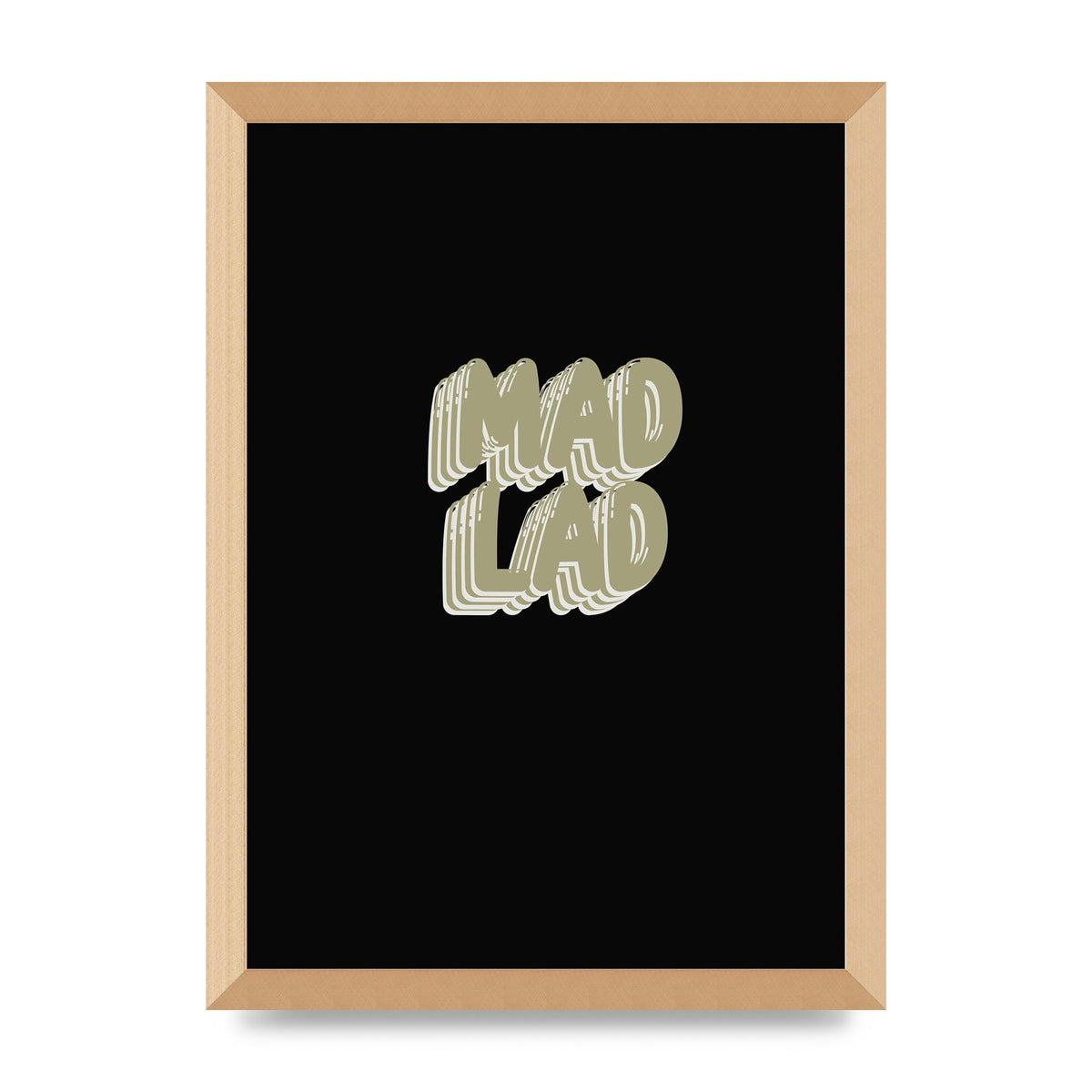Mad Lad Bubble" Wall Art - A3 framed