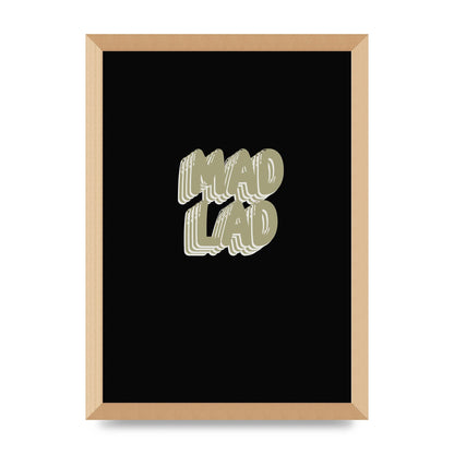 Mad Lad Bubble" Wall Art - A3 framed