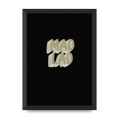 Mad Lad Bubble" Wall Art - A3 framed