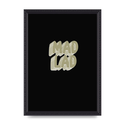 Mad Lad Bubble" Wall Art - A3 framed