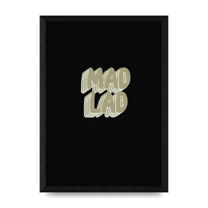 Mad Lad Bubble" Wall Art - A4 framed