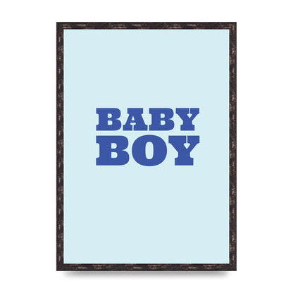 Kids Room Baby Boy Nursery Art For The Home - A2 framed