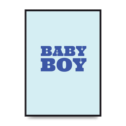 Kids Room Baby Boy Nursery Art For The Home - A2 framed