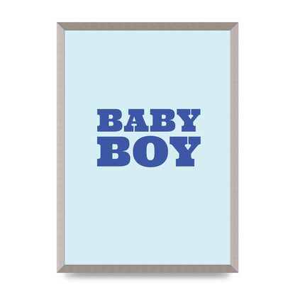 Kids Room Baby Boy Nursery Art For The Home - A2 framed