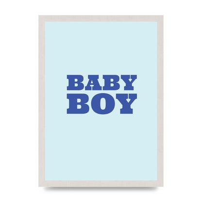 Kids Room Baby Boy Nursery Art For The Home - A3 framed
