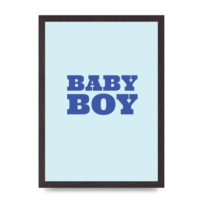 Kids Room Baby Boy Nursery Art For The Home - A3 framed