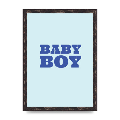 Kids Room Baby Boy Nursery Art For The Home - A3 framed