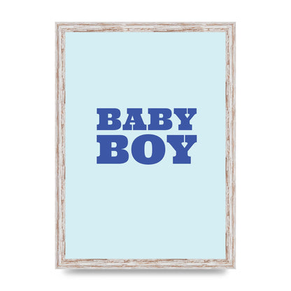 Kids Room Baby Boy Nursery Art For The Home - A3 framed