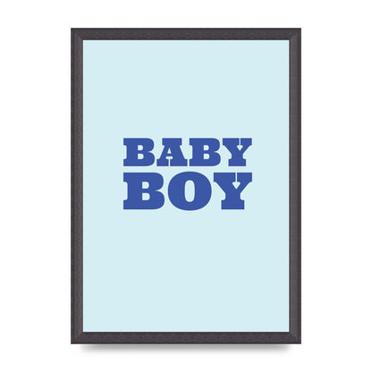 Kids Room Baby Boy Nursery Art For The Home - A3 framed