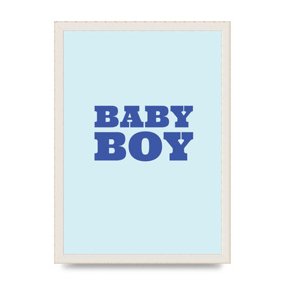 Kids Room Baby Boy Nursery Art For The Home - A3 framed