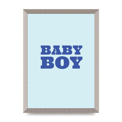 Kids Room Baby Boy Nursery Art For The Home - A3 framed