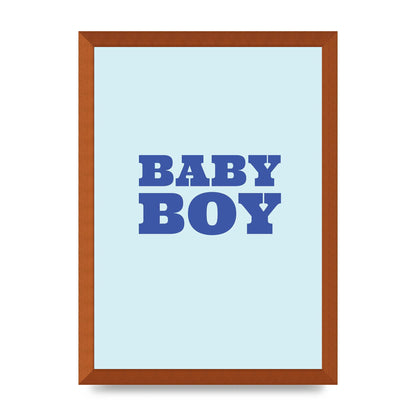 Kids Room Baby Boy Nursery Art For The Home - A3 framed
