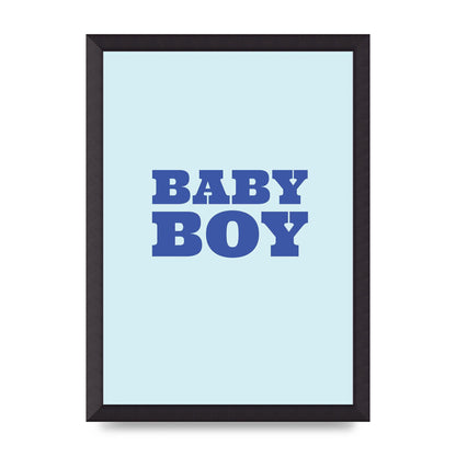 Kids Room Baby Boy Nursery Art For The Home - A3 framed