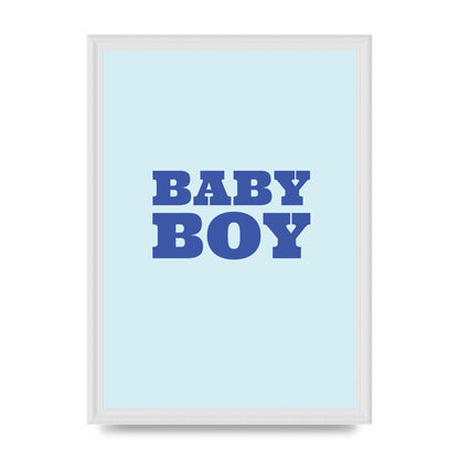 Kids Room Baby Boy Nursery Art For The Home - A3 framed