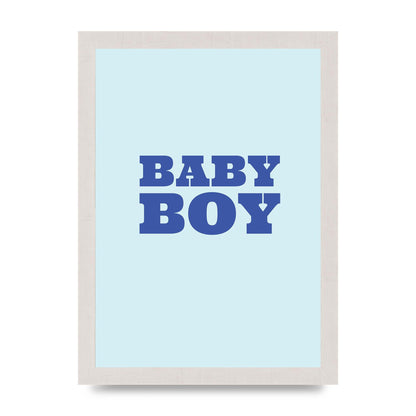 Kids Room Baby Boy Nursery Art For The Home - A4 framed
