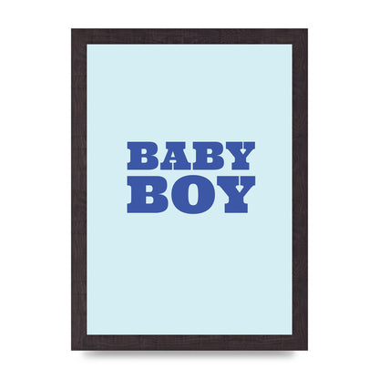 Kids Room Baby Boy Nursery Art For The Home - A4 framed