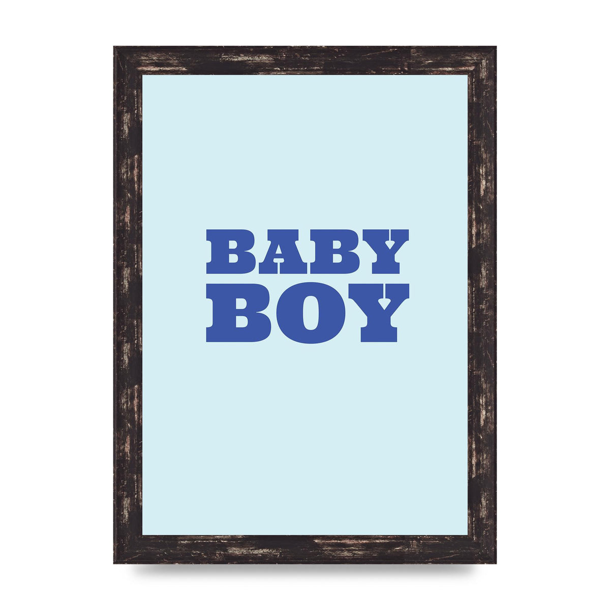 Kids Room Baby Boy Nursery Art For The Home - A4 framed