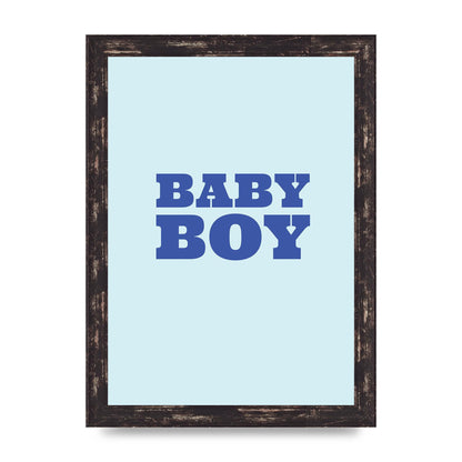 Kids Room Baby Boy Nursery Art For The Home - A4 framed