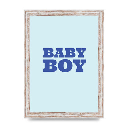 Kids Room Baby Boy Nursery Art For The Home - A4 framed