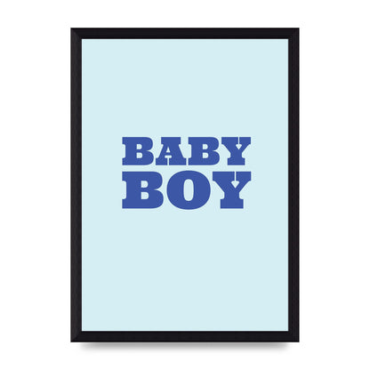 Kids Room Baby Boy Nursery Art For The Home - A4 framed