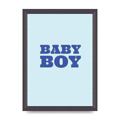 Kids Room Baby Boy Nursery Art For The Home - A4 framed