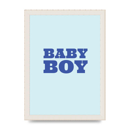 Kids Room Baby Boy Nursery Art For The Home - A4 framed