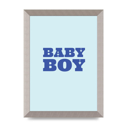Kids Room Baby Boy Nursery Art For The Home - A4 framed