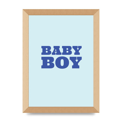 Kids Room Baby Boy Nursery Art For The Home - A4 framed