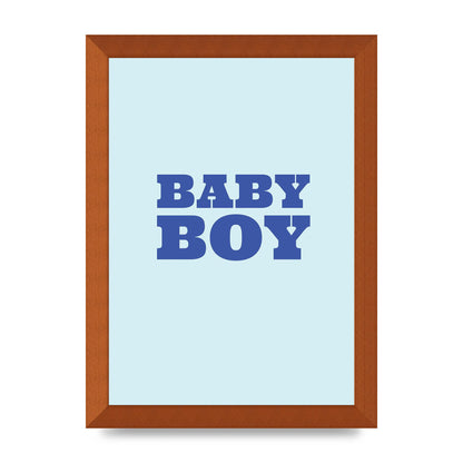 Kids Room Baby Boy Nursery Art For The Home - A4 framed