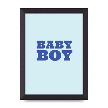 Kids Room Baby Boy Nursery Art For The Home - A4 framed