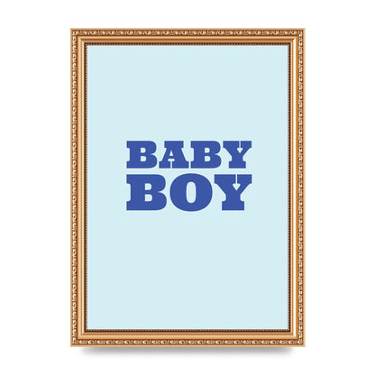 Kids Room Baby Boy Nursery Art For The Home - A4 framed