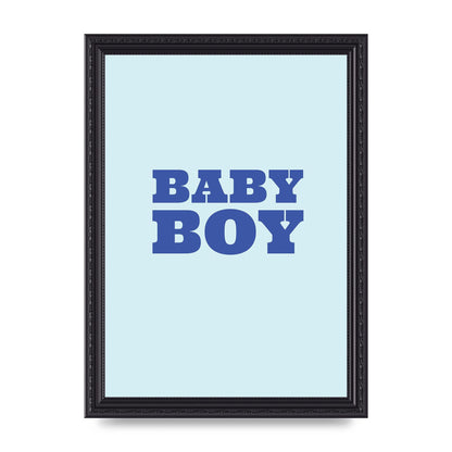 Kids Room Baby Boy Nursery Art For The Home - A4 framed