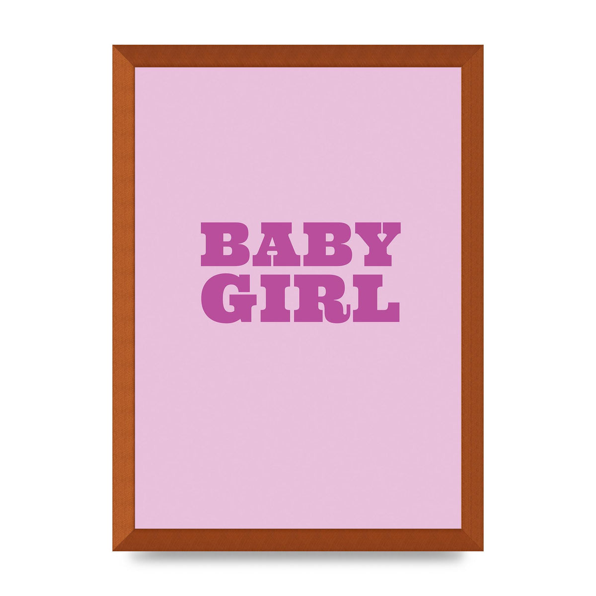 Kids Room Baby Girl Nursery Printed Poster - A3 framed