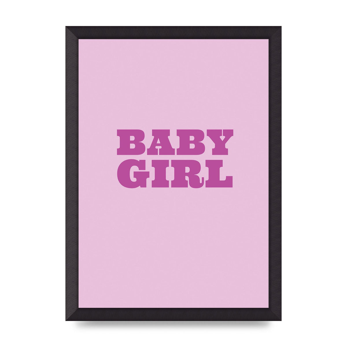 Kids Room Baby Girl Nursery Printed Poster - A3 framed