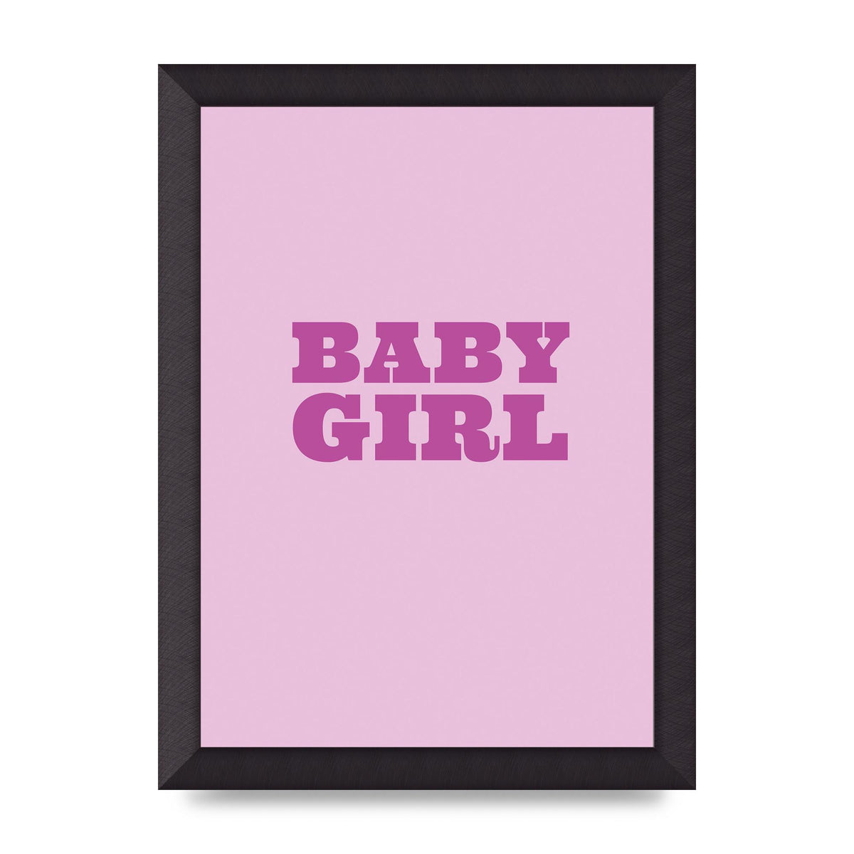 Kids Room Baby Girl Nursery Printed Poster - A4 framed