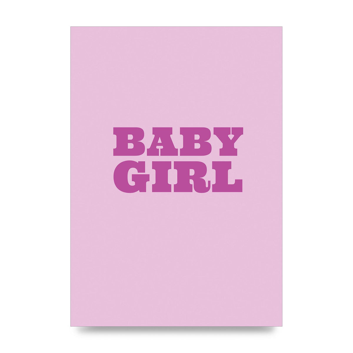 Kids Room Baby Girl Nursery Printed Poster - unframed print