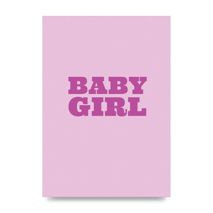 Kids Room Baby Girl Nursery Printed Poster - unframed print