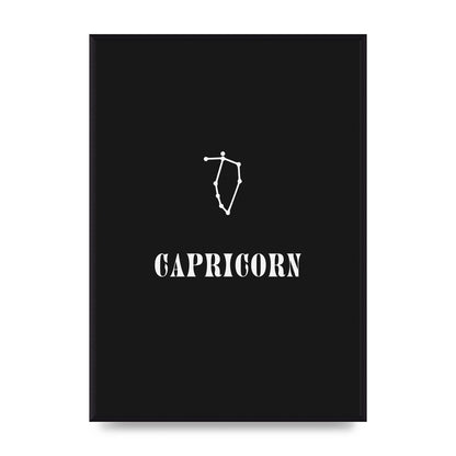 Minimalist Horoscope Star Sign Series Capricorn Wall Art - A2 framed