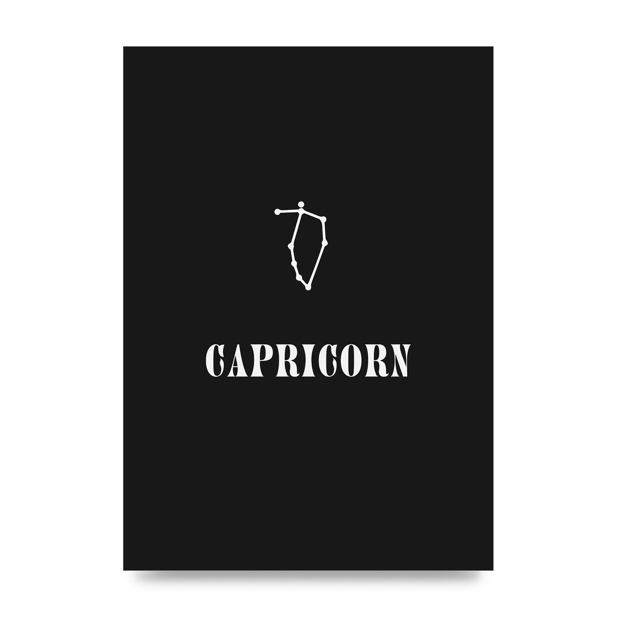 Minimalist Horoscope Star Sign Series Capricorn Wall Art - unframed print