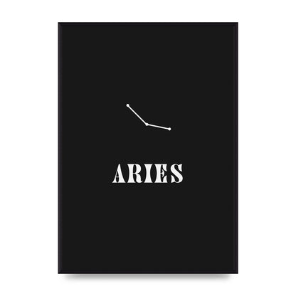 Minimalist Horoscope Star Sign Series Aries Wall Art - A2 framed