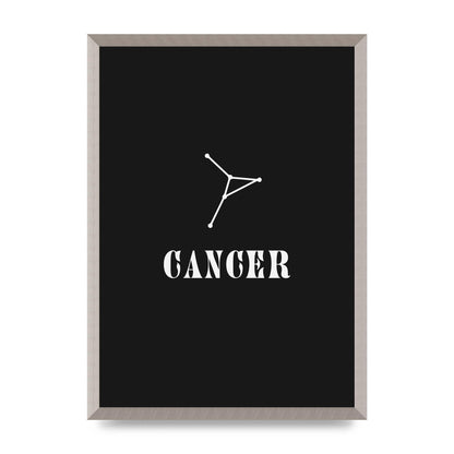 Minimalist Horoscope Star Sign Series Cancer Wall Art - A2 framed