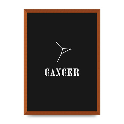 Minimalist Horoscope Star Sign Series Cancer Wall Art - A2 framed