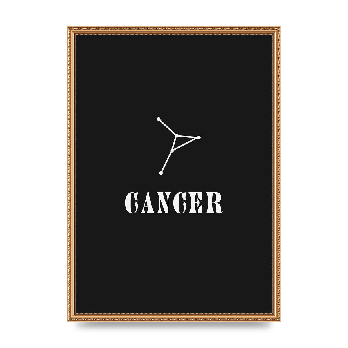 Minimalist Horoscope Star Sign Series Cancer Wall Art - A2 framed