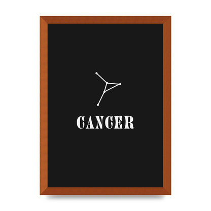 Minimalist Horoscope Star Sign Series Cancer Wall Art - A3 framed