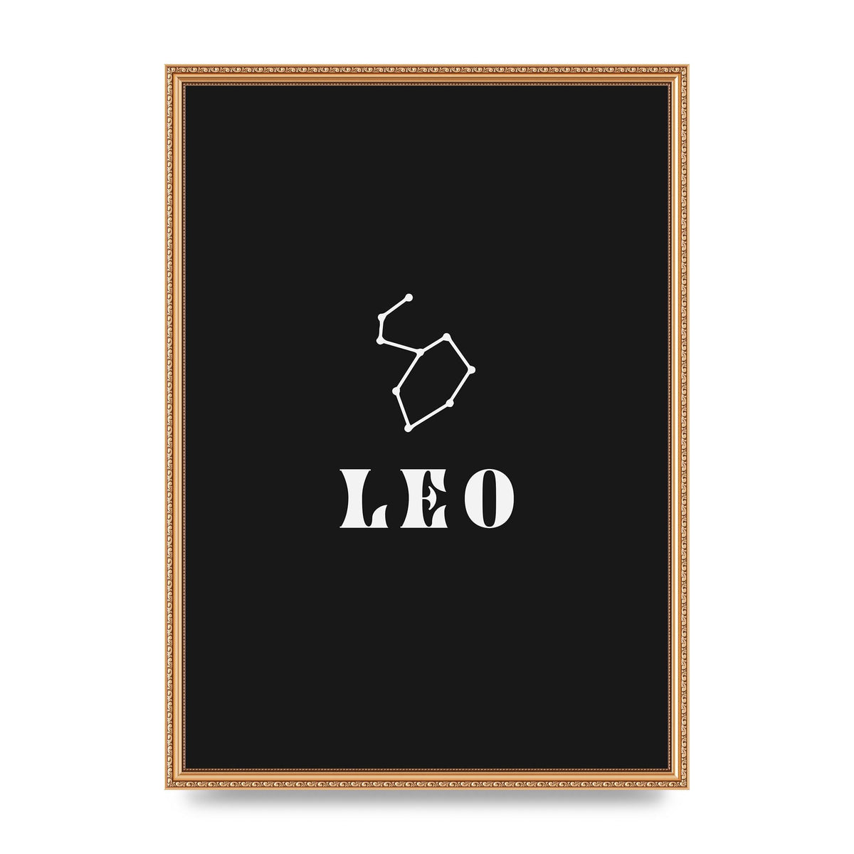Minimalist Horoscope Star Sign Series Leo Art For The Home - A2 framed