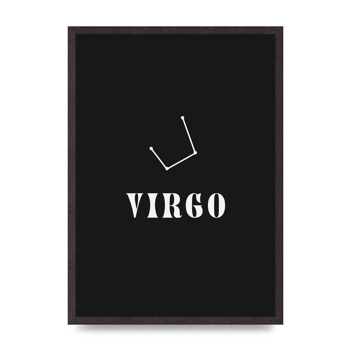 Minimalist Horoscope Star Sign Series Virgo Printed Poster - A2 framed